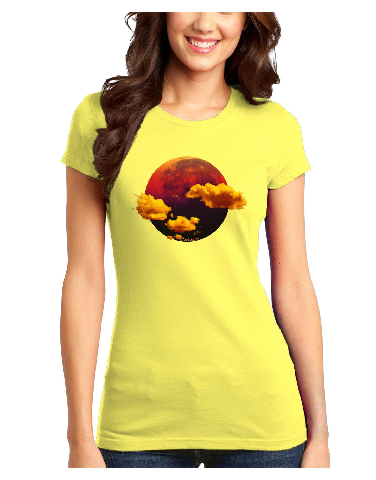 Moon Dream Venus Juniors T-Shirt-Womens Juniors T-Shirt-TooLoud-Yellow-Juniors Fitted X-Small-Davson Sales
