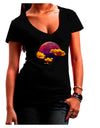 Moon Dream Venus Juniors V-Neck Dark T-Shirt-Womens V-Neck T-Shirts-TooLoud-Black-Juniors Fitted Small-Davson Sales