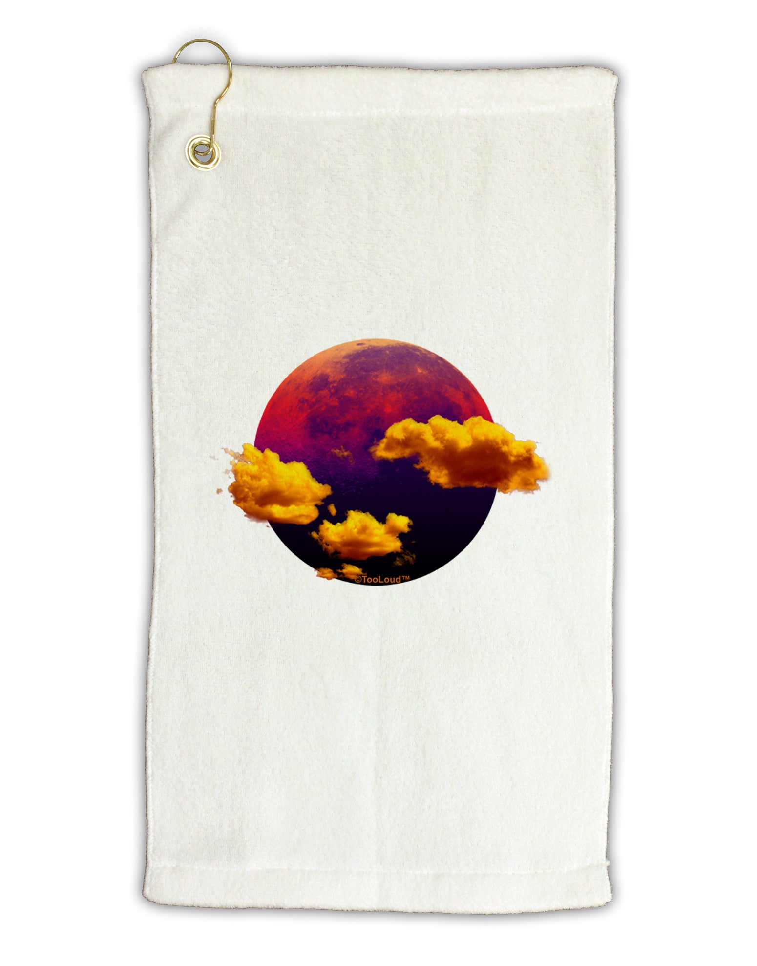 Moon Dream Venus Micro Terry Gromet Golf Towel 11"x19-Golf Towel-TooLoud-White-Davson Sales
