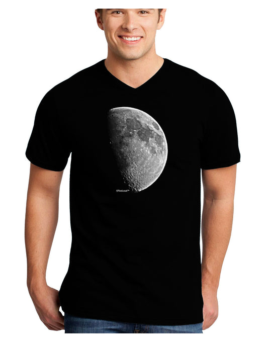 Moon Shadow Adult Dark V-Neck T-Shirt-TooLoud-Black-Small-Davson Sales