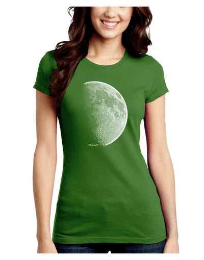 Moon Shadow Juniors Crew Dark T-Shirt-T-Shirts Juniors Tops-TooLoud-Kiwi-Green-Juniors Fitted Small-Davson Sales