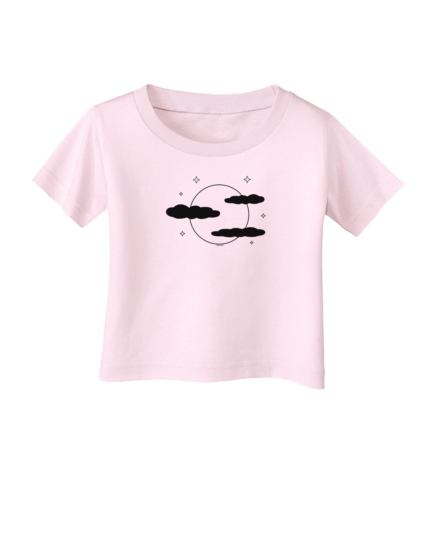 Moon and Stars - Halloween Infant T-Shirt-Infant T-Shirt-TooLoud-Light-Pink-06-Months-Davson Sales
