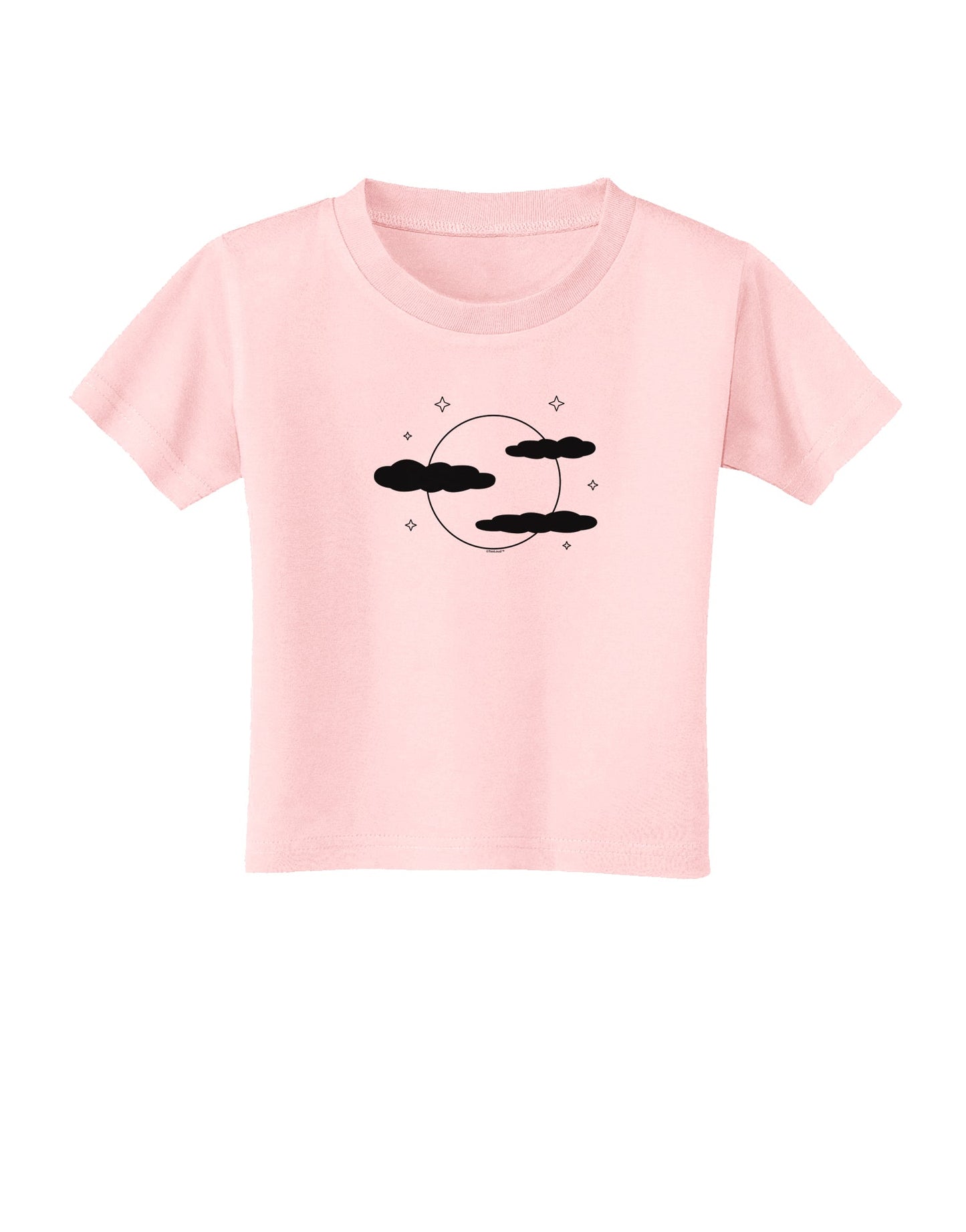 Moon and Stars - Halloween Toddler T-Shirt-Toddler T-Shirt-TooLoud-Light-Pink-2T-Davson Sales