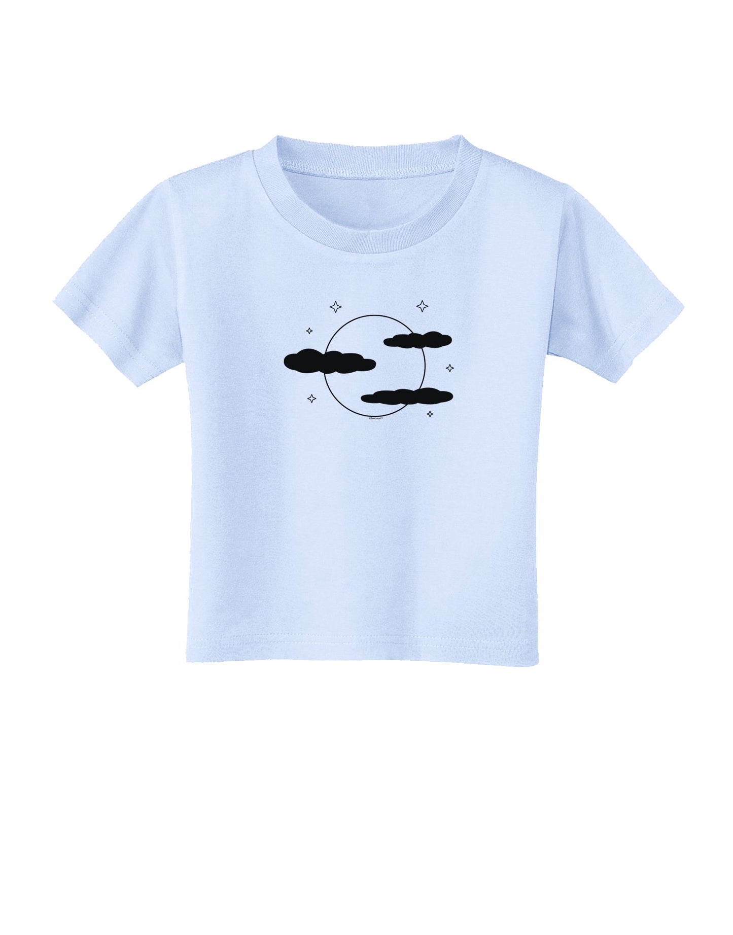 Moon and Stars - Halloween Toddler T-Shirt-Toddler T-Shirt-TooLoud-Light-Blue-2T-Davson Sales