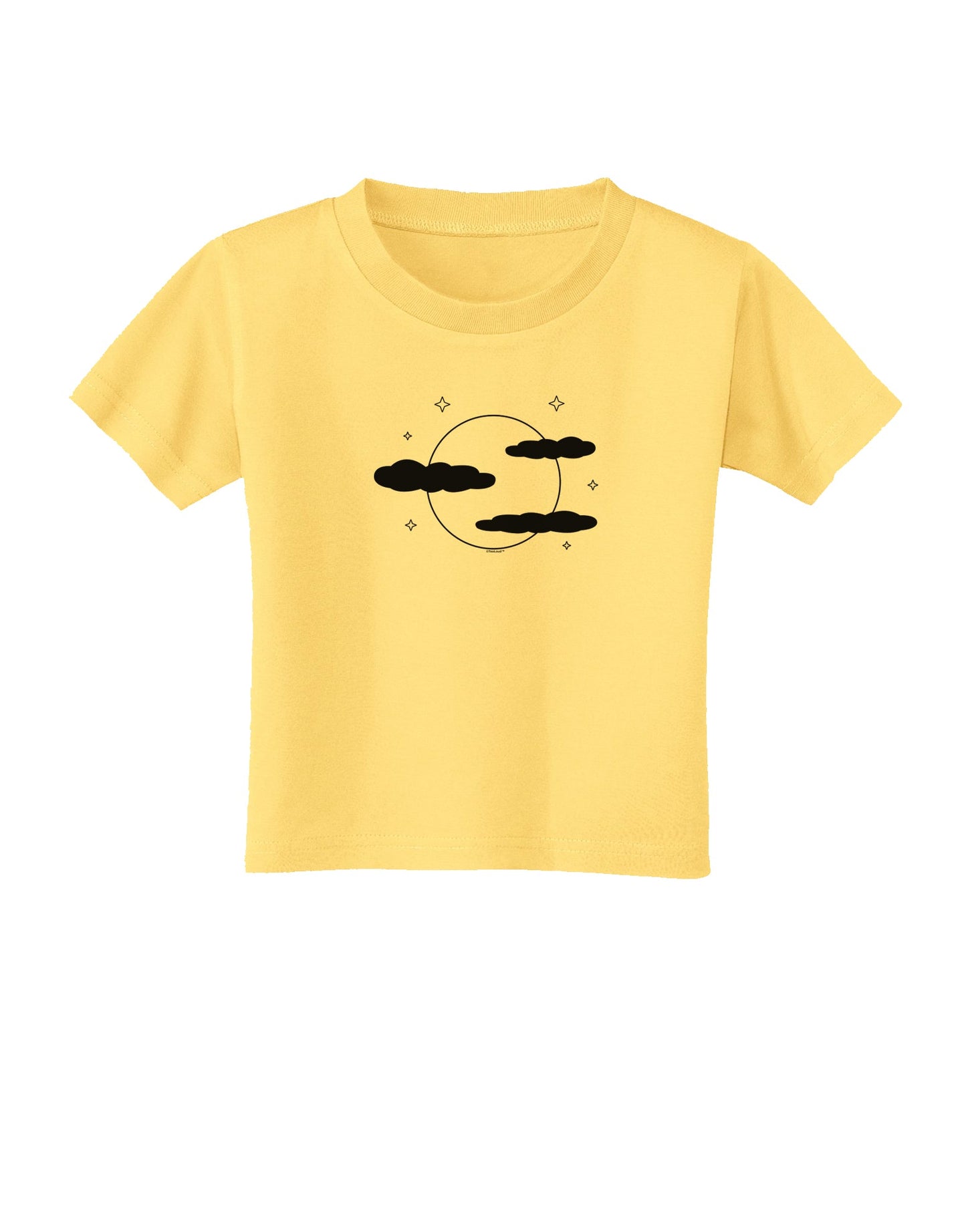 Moon and Stars - Halloween Toddler T-Shirt-Toddler T-Shirt-TooLoud-Daffodil-Yellow-2T-Davson Sales