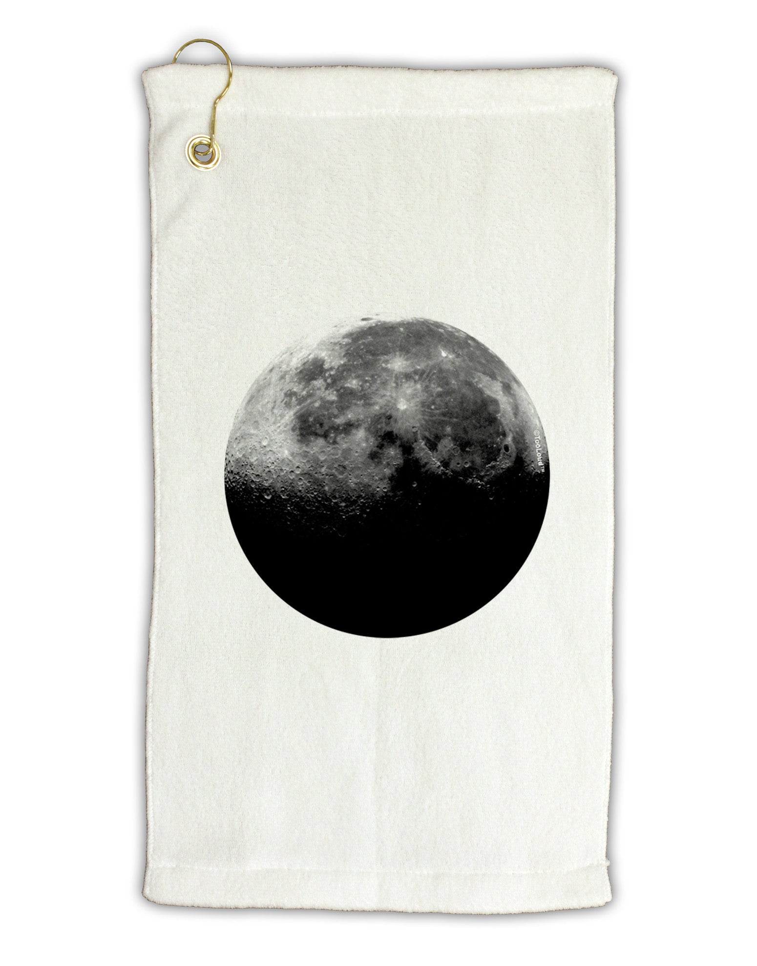 Moon of Earth Micro Terry Gromet Golf Towel 11"x19-Golf Towel-TooLoud-White-Davson Sales