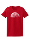 Moon of Earth Womens Dark T-Shirt-TooLoud-Red-X-Small-Davson Sales