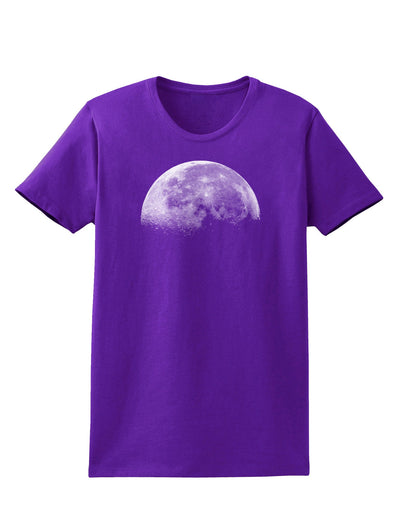 Moon of Earth Womens Dark T-Shirt-TooLoud-Purple-X-Small-Davson Sales