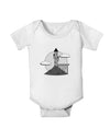 Moonlit Wizard Tower - Grayscale Baby Romper Bodysuit-Baby Romper-TooLoud-White-06-Months-Davson Sales