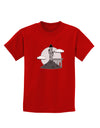 Moonlit Wizard Tower - Grayscale Childrens Dark T-Shirt-Childrens T-Shirt-TooLoud-Red-X-Small-Davson Sales