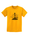 Moonlit Wizard Tower - Grayscale Childrens T-Shirt-Childrens T-Shirt-TooLoud-Gold-X-Small-Davson Sales