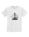 Moonlit Wizard Tower - Grayscale Childrens T-Shirt-Childrens T-Shirt-TooLoud-White-X-Small-Davson Sales