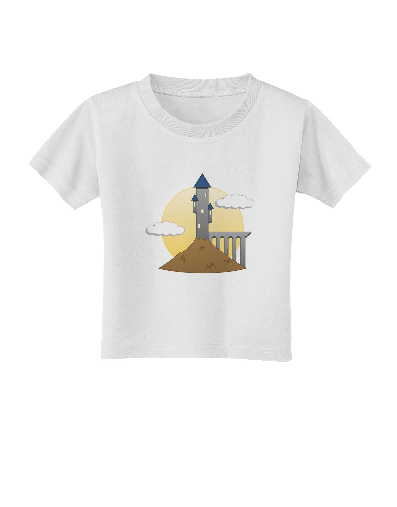 Moonlit Wizard Tower - Halloween Toddler T-Shirt-Toddler T-Shirt-TooLoud-White-2T-Davson Sales