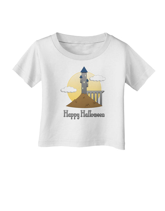 Moonlit Wizard Tower - Happy Halloween Infant T-Shirt-Infant T-Shirt-TooLoud-White-06-Months-Davson Sales
