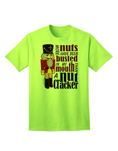 More Nuts Busted - My Mouth Adult T-Shirt-Mens T-Shirt-TooLoud-Neon-Green-Small-Davson Sales