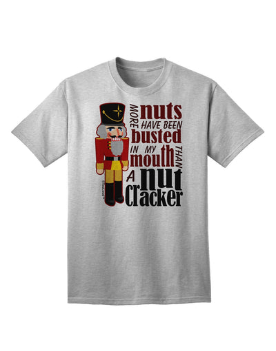 More Nuts Busted - My Mouth Adult T-Shirt-Mens T-Shirt-TooLoud-AshGray-Small-Davson Sales