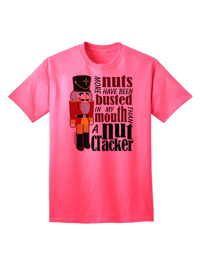 More Nuts Busted - My Mouth Adult T-Shirt-Mens T-Shirt-TooLoud-Neon-Pink-Small-Davson Sales