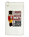 More Nuts Busted - My Mouth Micro Terry Gromet Golf Towel 16 x 25 inch by TooLoud-Golf Towel-TooLoud-White-Davson Sales