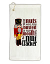 More Nuts Busted - Your Mouth Micro Terry Gromet Golf Towel 16 x 25 inch by TooLoud-Golf Towel-TooLoud-White-Davson Sales