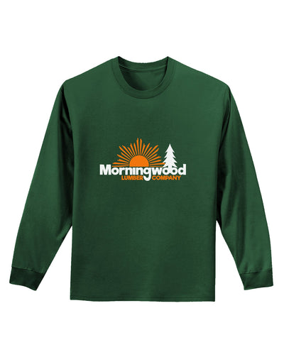 Morningwood Company Funny Adult Long Sleeve Dark T-Shirt by TooLoud-TooLoud-Dark-Green-Small-Davson Sales