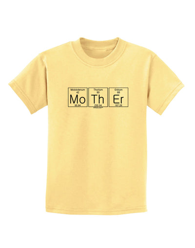 Mother - Periodic Table Childrens T-Shirt-Childrens T-Shirt-TooLoud-Daffodil-Yellow-X-Small-Davson Sales