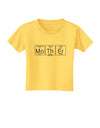 Mother - Periodic Table Toddler T-Shirt-Toddler T-Shirt-TooLoud-Yellow-2T-Davson Sales