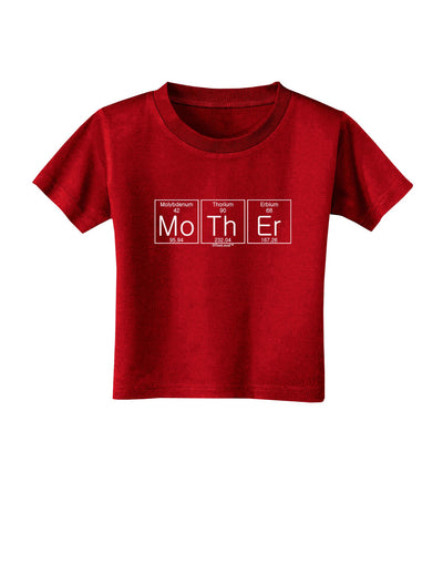 Mother - Periodic Table Toddler T-Shirt Dark-Toddler T-Shirt-TooLoud-Red-2T-Davson Sales