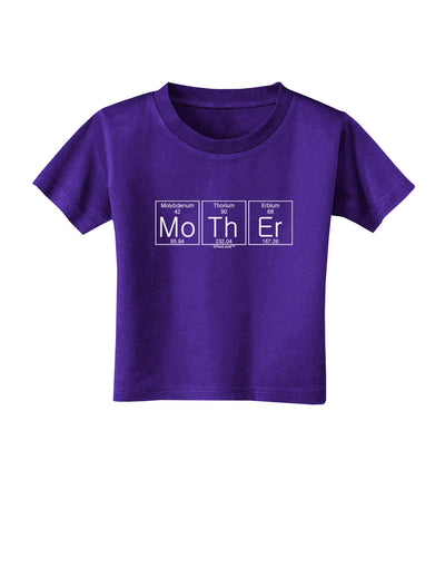 Mother - Periodic Table Toddler T-Shirt Dark-Toddler T-Shirt-TooLoud-Purple-2T-Davson Sales