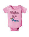 Mother of a Prince - Matching Mom and Son Design Baby Romper Bodysuit by TooLoud-Baby Romper-TooLoud-Light-Pink-06-Months-Davson Sales