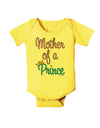 Mother of a Prince - Matching Mom and Son Design Baby Romper Bodysuit by TooLoud-Baby Romper-TooLoud-Yellow-06-Months-Davson Sales