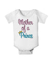 Mother of a Prince - Matching Mom and Son Design Baby Romper Bodysuit by TooLoud-Baby Romper-TooLoud-White-06-Months-Davson Sales