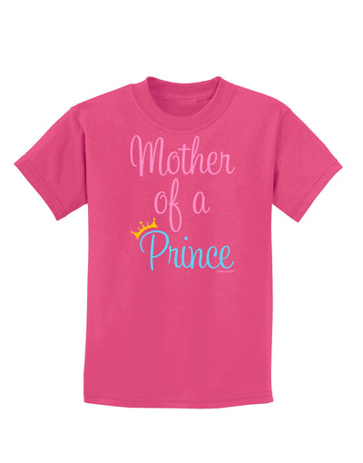 Mother of a Prince - Matching Mom and Son Design Childrens Dark T-Shirt by TooLoud-Childrens T-Shirt-TooLoud-Sangria-X-Small-Davson Sales