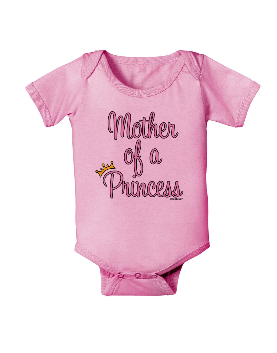 Mother of a Princess - Matching Mom and Daughter Design Baby Romper Bodysuit by TooLoud-Baby Romper-TooLoud-White-06-Months-Davson Sales