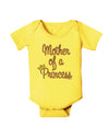 Mother of a Princess - Matching Mom and Daughter Design Baby Romper Bodysuit by TooLoud-Baby Romper-TooLoud-Yellow-06-Months-Davson Sales