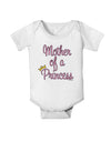 Mother of a Princess - Matching Mom and Daughter Design Baby Romper Bodysuit by TooLoud-Baby Romper-TooLoud-White-06-Months-Davson Sales