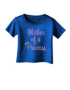 Mother of a Princess - Matching Mom and Daughter Design Infant T-Shirt Dark by TooLoud-Infant T-Shirt-TooLoud-Royal-Blue-06-Months-Davson Sales