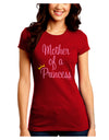 Mother of a Princess - Matching Mom and Daughter Design Juniors Crew Dark T-Shirt by TooLoud-T-Shirts Juniors Tops-TooLoud-Red-Juniors Fitted Small-Davson Sales