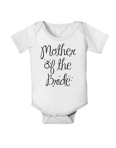 Mother of the Bride - Diamond Baby Romper Bodysuit-Baby Romper-TooLoud-White-06-Months-Davson Sales