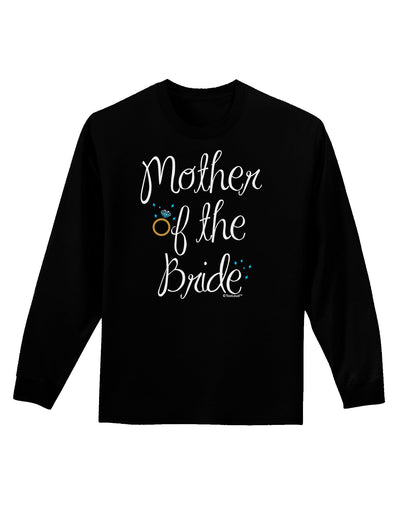 Mother of the Bride - Diamond - Color Adult Long Sleeve Dark T-Shirt-TooLoud-Black-Small-Davson Sales