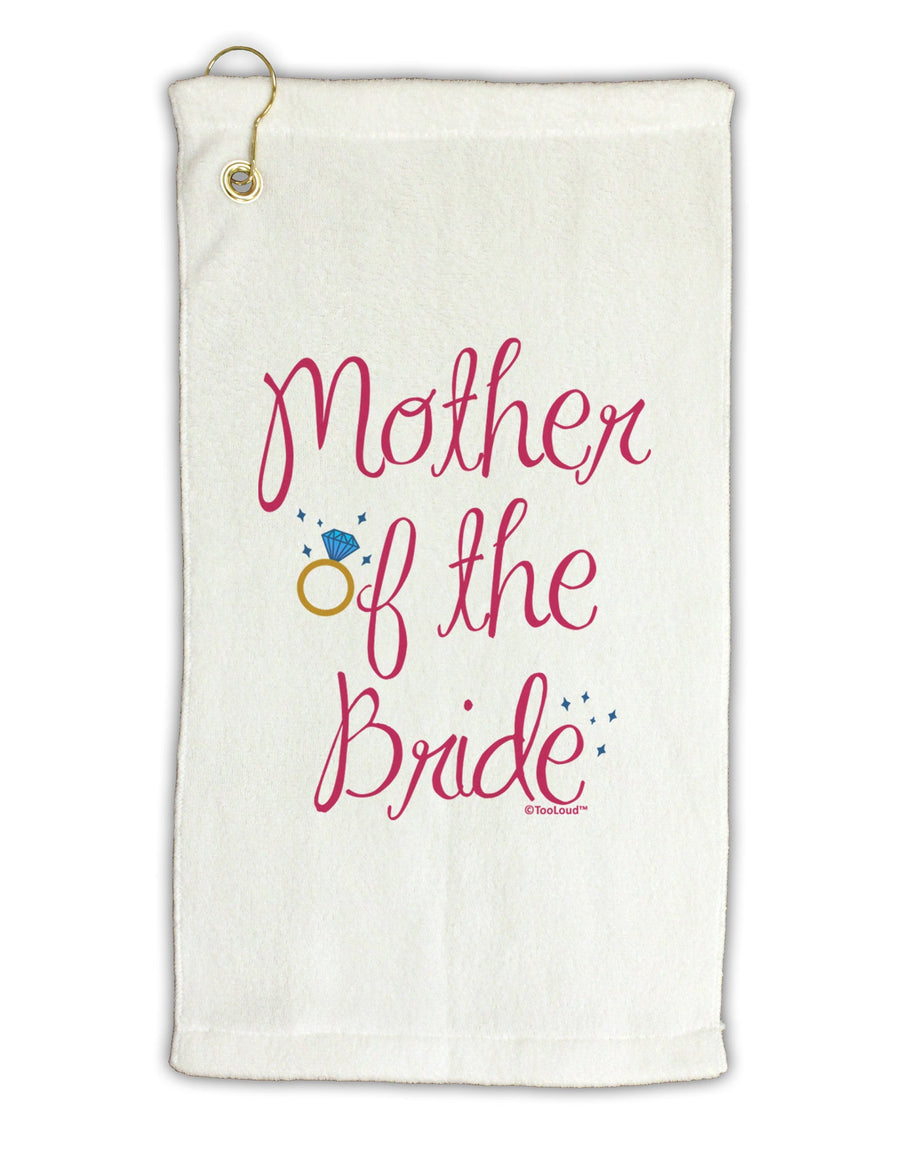 Mother of the Bride - Diamond - Color Micro Terry Gromet Golf Towel 16 x 25 inch-Golf Towel-TooLoud-White-Davson Sales