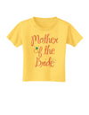 Mother of the Bride - Diamond - Color Toddler T-Shirt-Toddler T-Shirt-TooLoud-Yellow-2T-Davson Sales