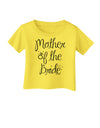 Mother of the Bride - Diamond Infant T-Shirt-Infant T-Shirt-TooLoud-Yellow-06-Months-Davson Sales