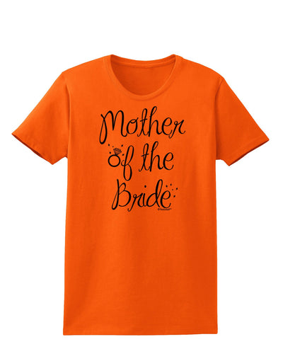 Mother of the Bride - Diamond Womens T-Shirt-Womens T-Shirt-TooLoud-Orange-X-Small-Davson Sales