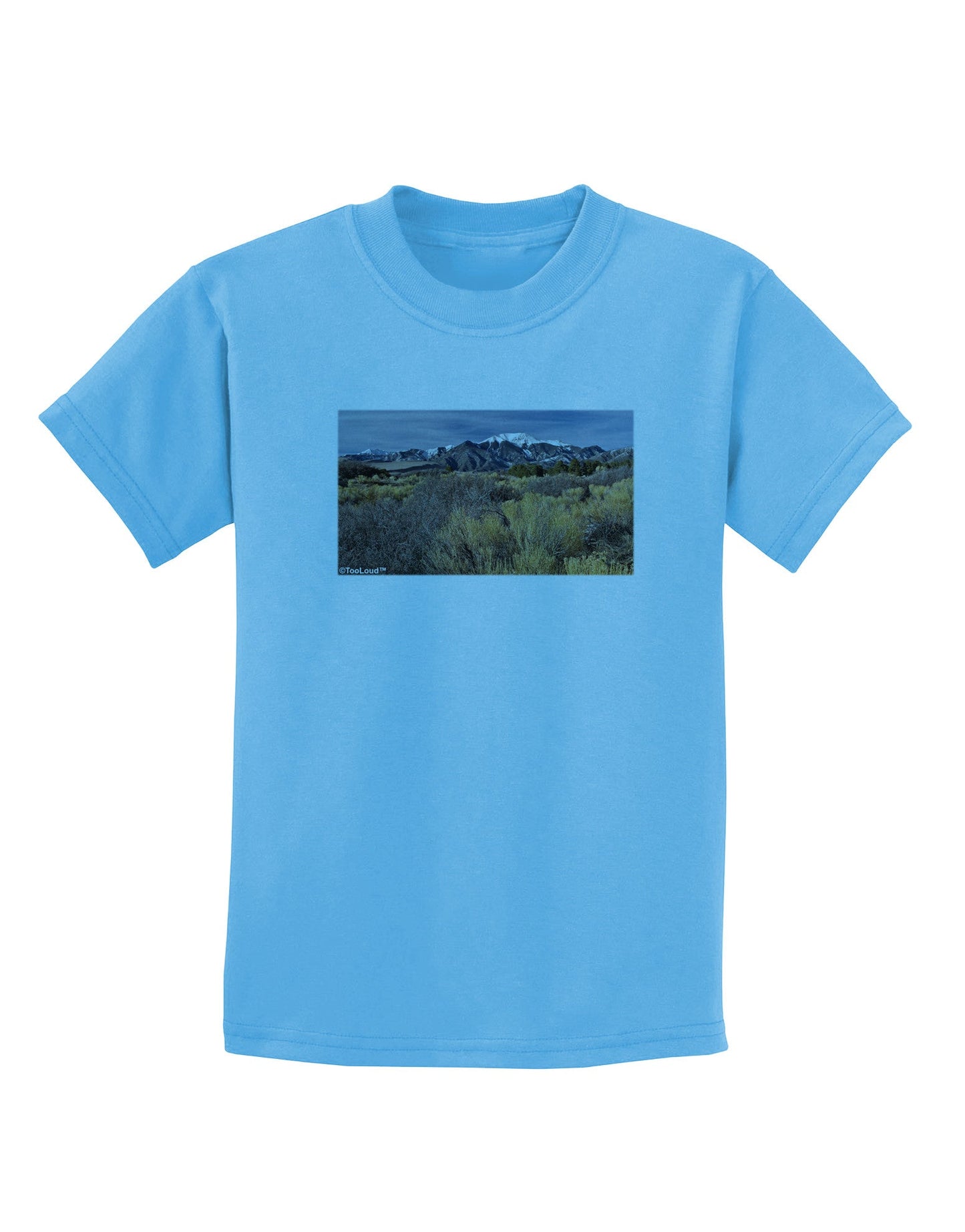 Mountain Forest Park Childrens T-Shirt-Childrens T-Shirt-TooLoud-Aquatic-Blue-X-Small-Davson Sales