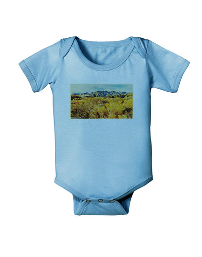 Mountain Forest Park Watercolor Baby Romper Bodysuit-Baby Romper-TooLoud-LightBlue-06-Months-Davson Sales