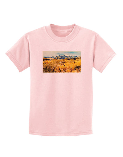 Mountain Forest Park Watercolor Childrens T-Shirt-Childrens T-Shirt-TooLoud-PalePink-X-Small-Davson Sales