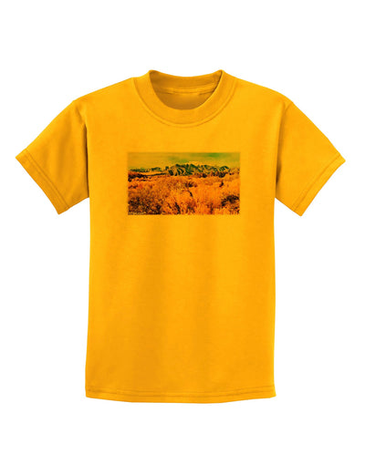 Mountain Forest Park Watercolor Childrens T-Shirt-Childrens T-Shirt-TooLoud-Gold-X-Small-Davson Sales