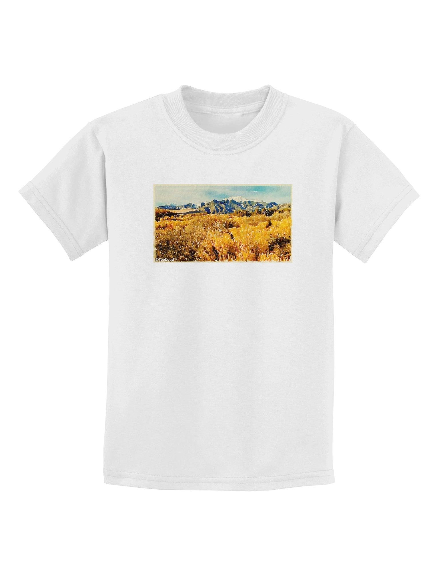 Mountain Forest Park Watercolor Childrens T-Shirt-Childrens T-Shirt-TooLoud-White-X-Small-Davson Sales