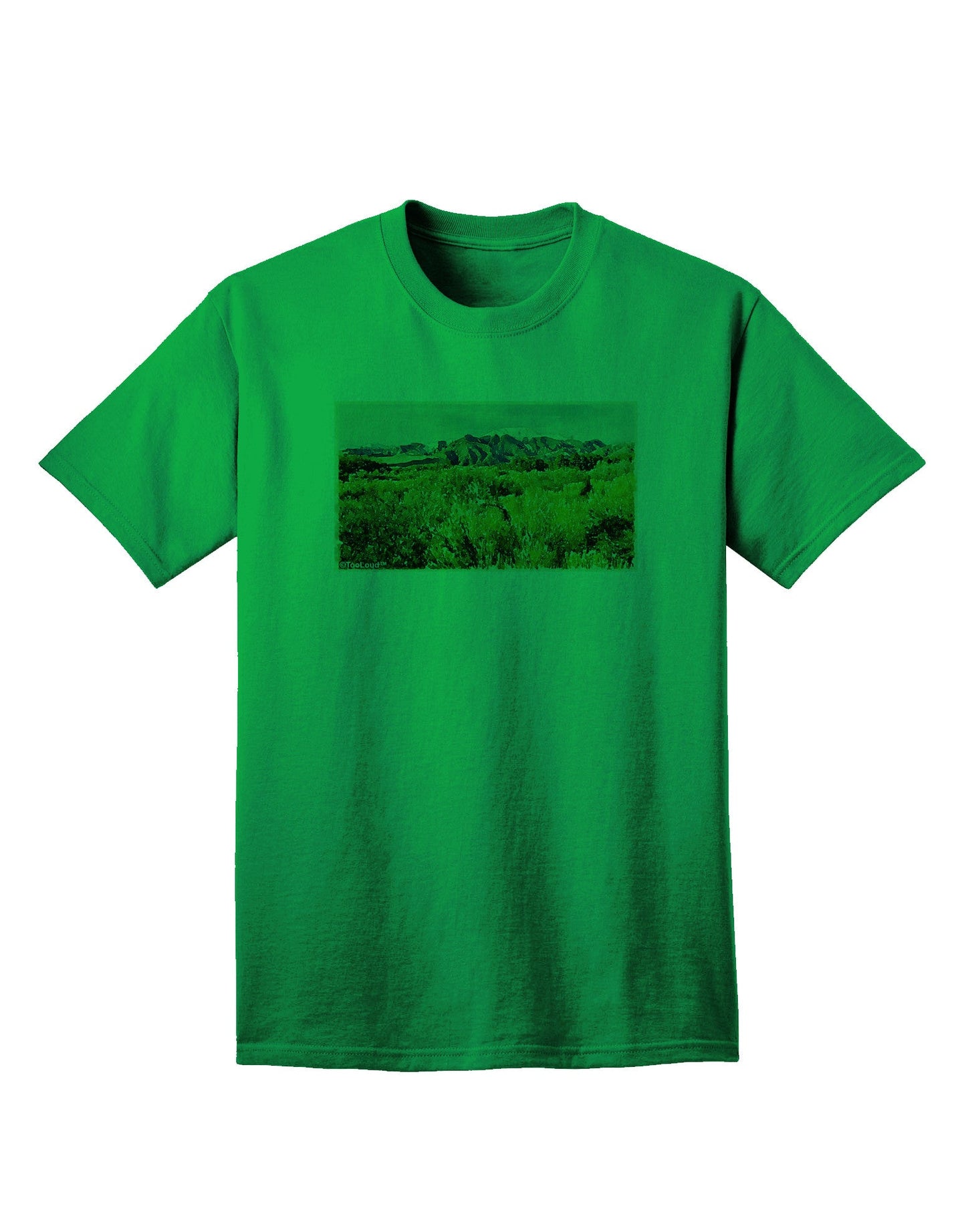 Mountain Forest Park Watercolor - Premium Adult T-Shirt for Outdoor Enthusiasts-Mens T-shirts-TooLoud-Kelly-Green-Small-Davson Sales