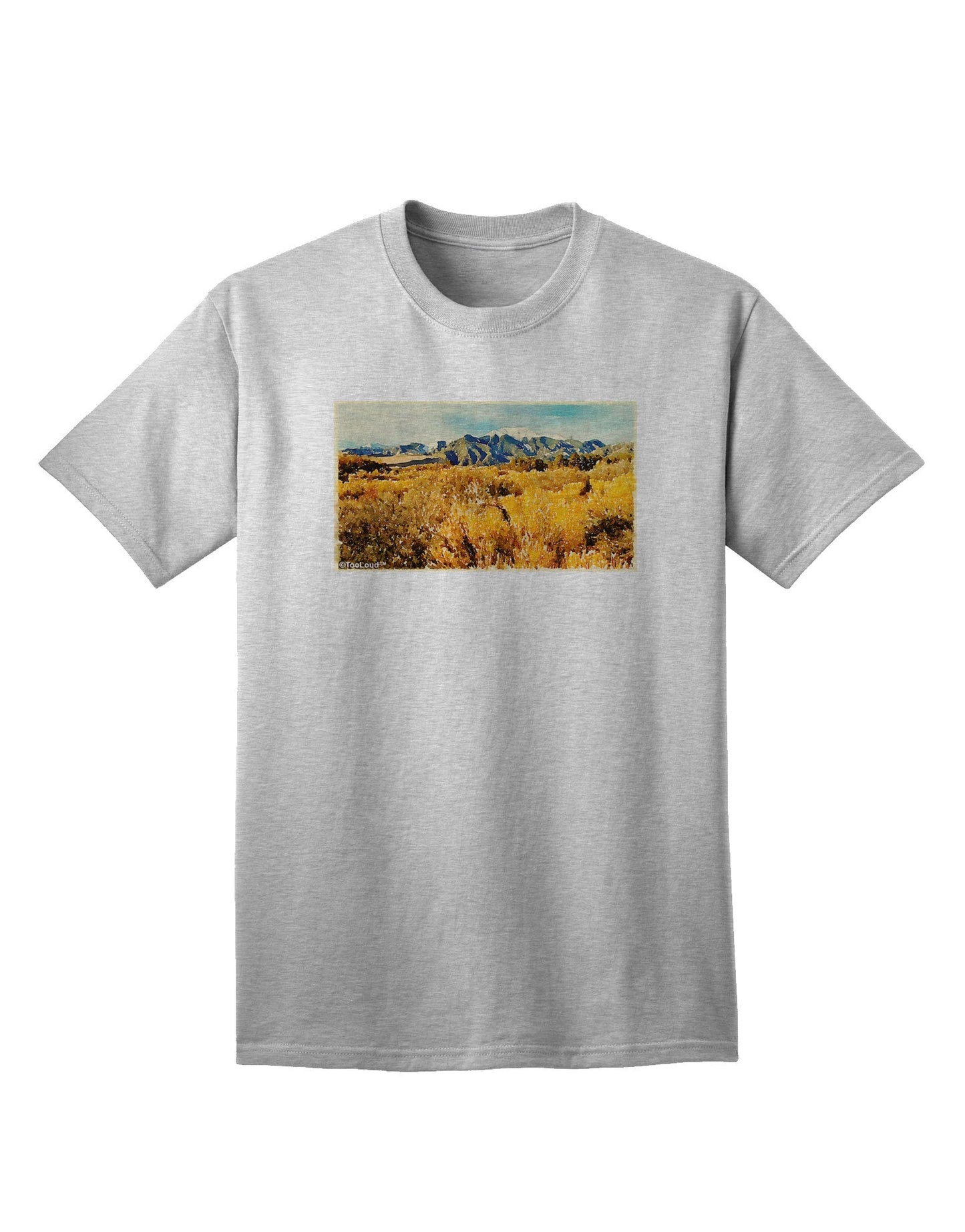 Mountain Forest Park Watercolor - Premium Adult T-Shirt for Outdoor Enthusiasts-Mens T-shirts-TooLoud-AshGray-Small-Davson Sales